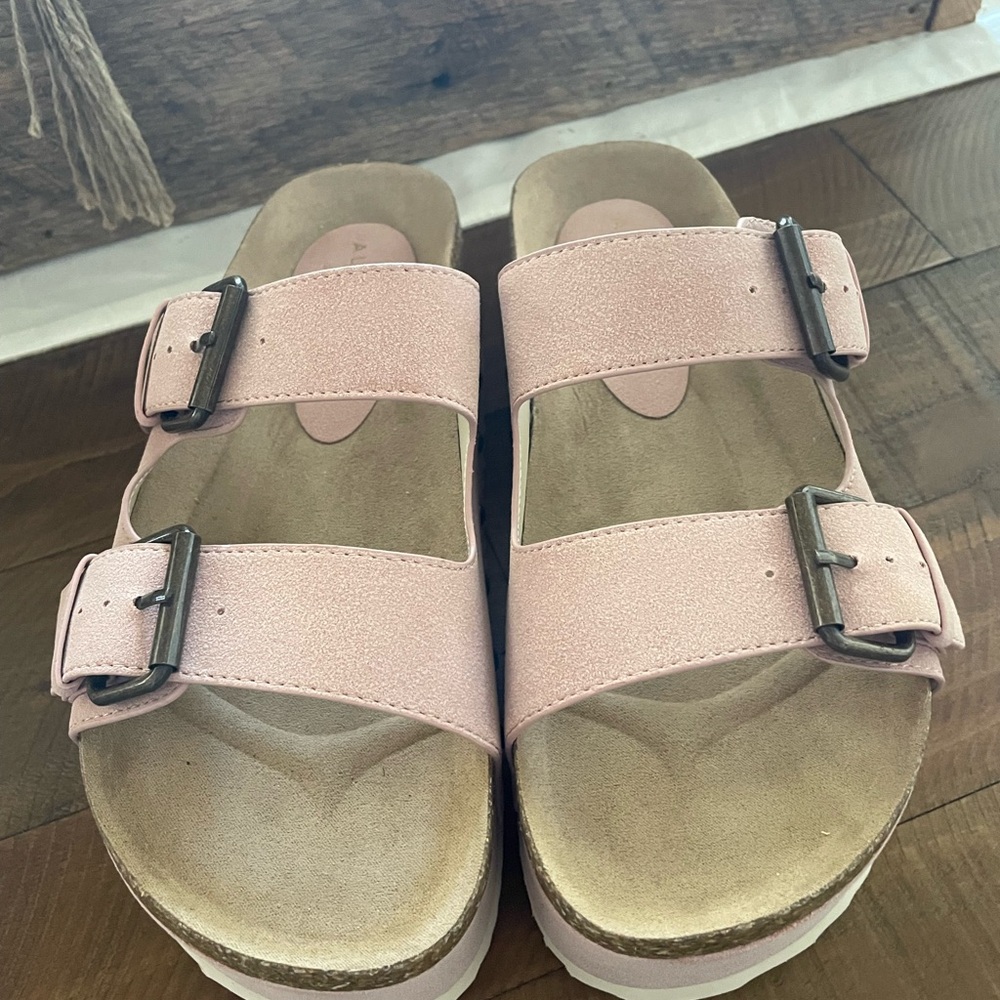 New Altar’d State Pink Serenna Double Strap Sandals Size 6.5